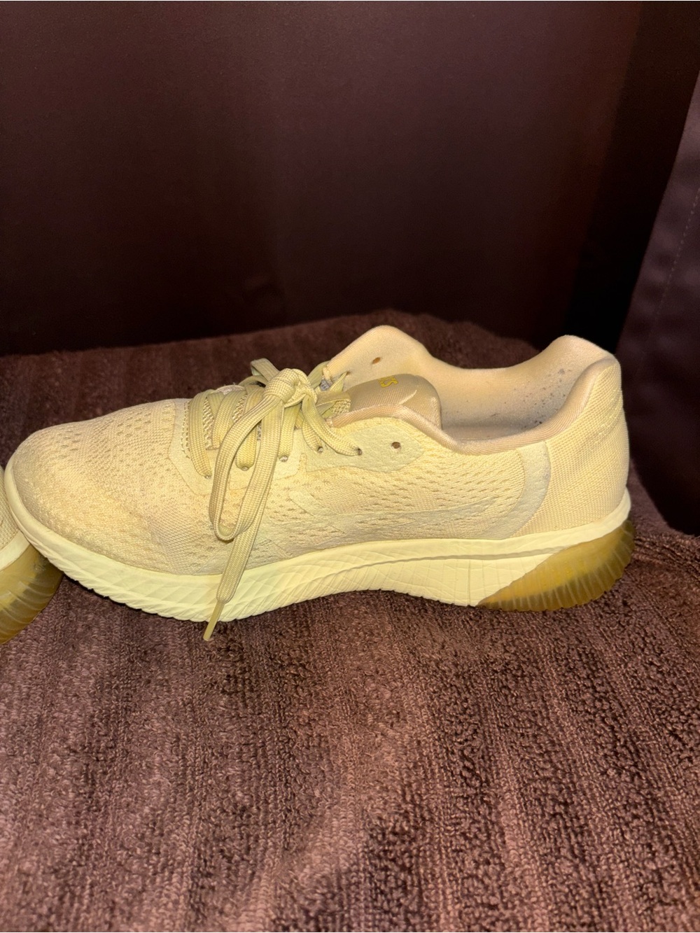 Yellow ASICS Athletic Sneakers - Size US 6